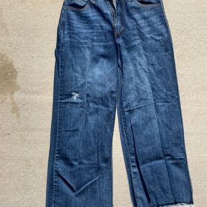 Cropped Wide Leg Jeans